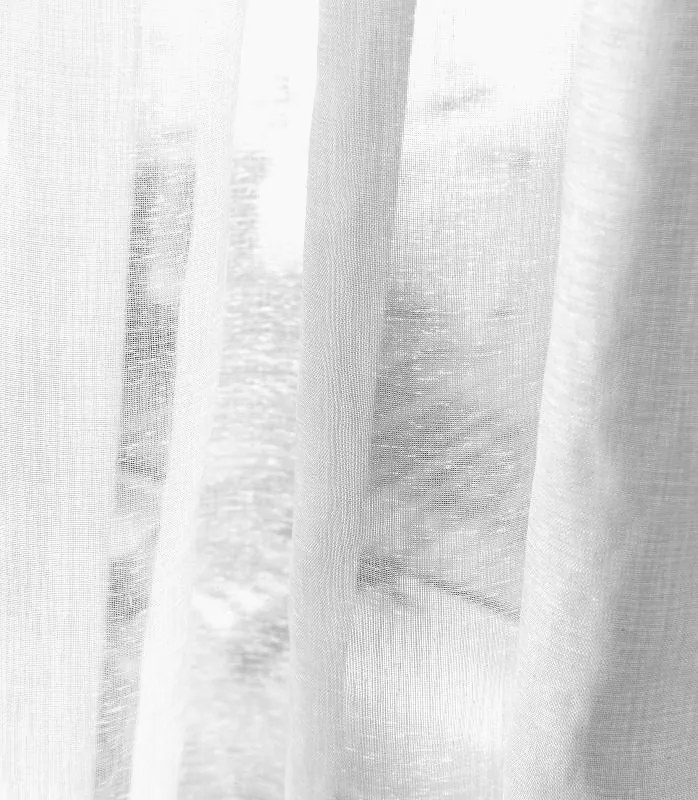 Set perdea tip tesatura in cu rejansa transparenta cu ate pentru galerie, Bogota, Madison, 2 buc