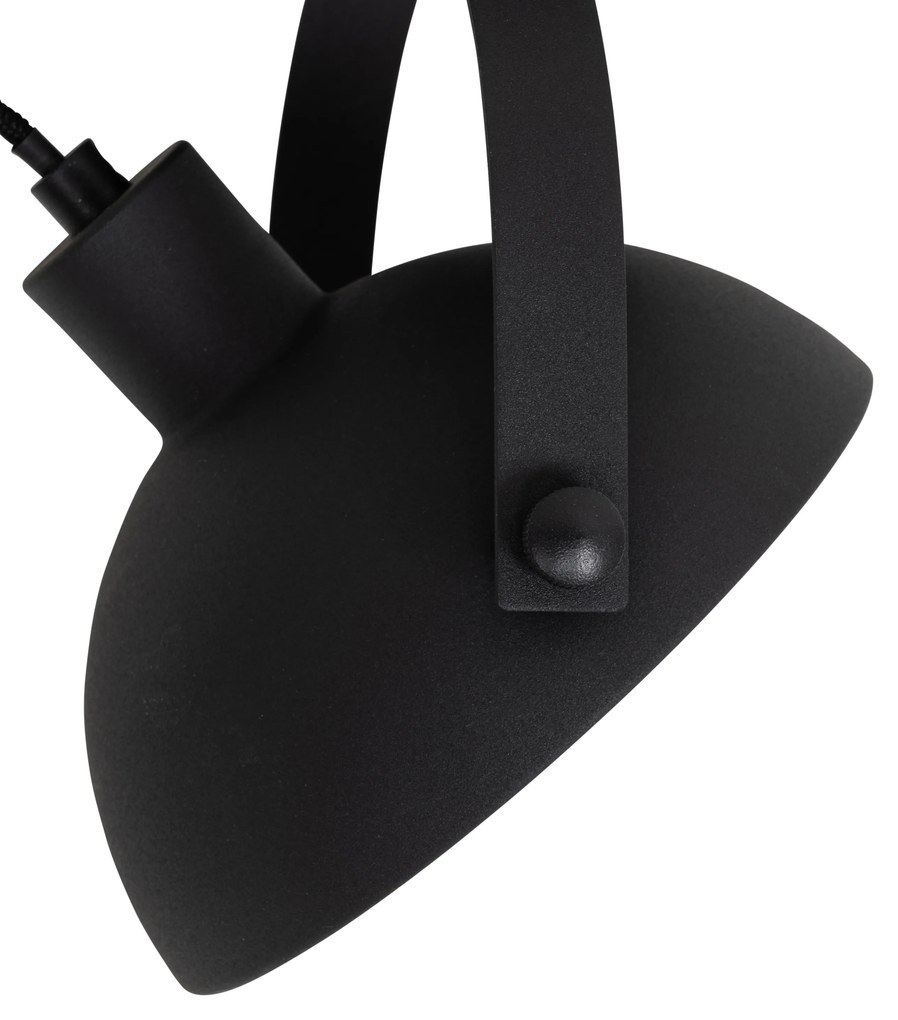 Spot industrial monofazat negru cu interior auriu - Magnax