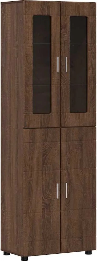 vidaXL Bufet FLORIN Stejar închis 60 x 35 x 182 cm Lemn compozit