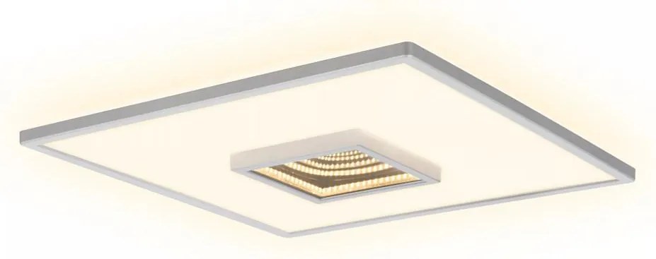 Briloner 3848014 - Plafonieră LED TORO LED/18W/230V 42x42 cm crom mat