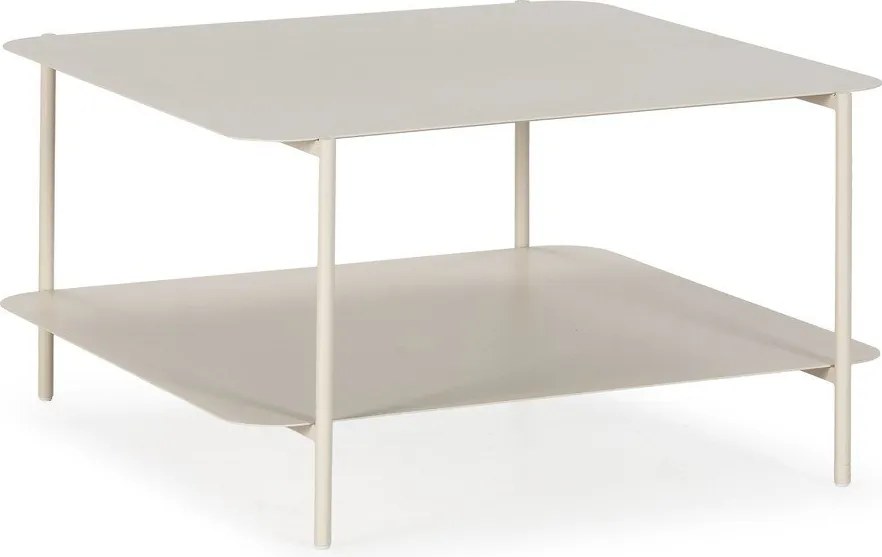 Măsuță de cafea crem din metal 70x73 cm Beatrix – MOME