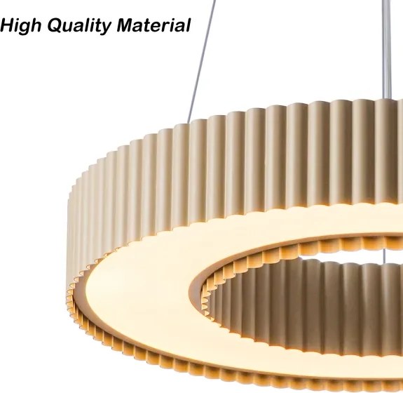 BRILAGI - Lustră LED LUMIX, cu dimmer, LED/48W/230V 3000-6000K, bej Ø 50 cm + telecomandă