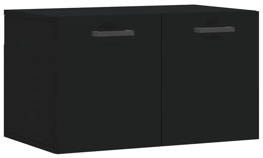 830021 vidaXL Dulap de perete, negru, 60x36,5x35 cm, lemn prelucrat