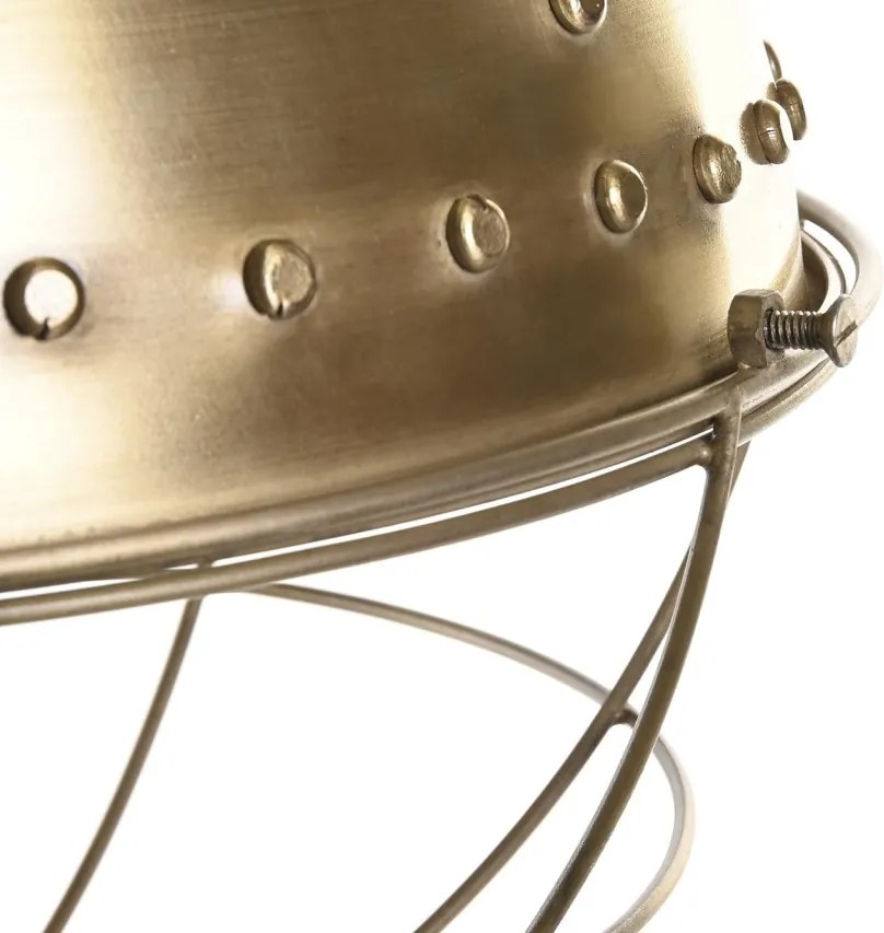 Lustră suspendată din metal, auriu, finisaj patinat, 61 x 43 cm, „Issoire”