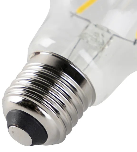 Set de 5 becuri LED E27 A60 Transparent 2W 180lm 2700K