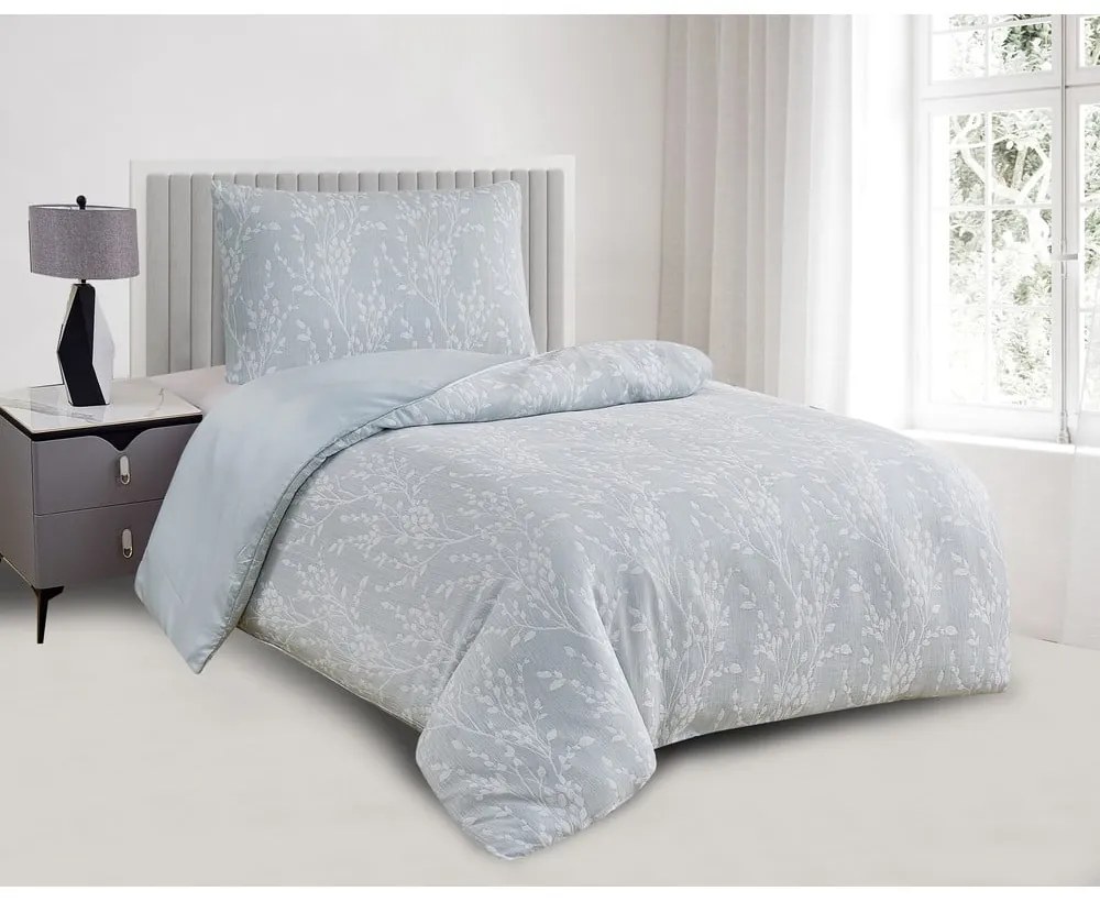 Lenjerie de pat verde din jacquard pentru pat de o persoană 140x200 cm Boston – My House