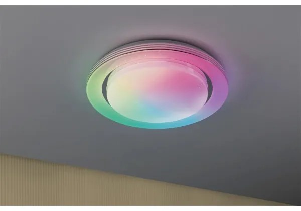 Plafonieră dimabilă LED RGBW/22W RAINBOW 230V Paulmann 70546 + telecomandă