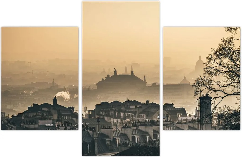 Tablou - Orașul în ceață (90x60 cm)