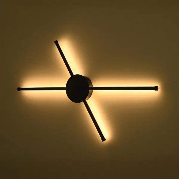 Aplică LED Brilagi LUGO QUATTRO LED/16W/230V negru