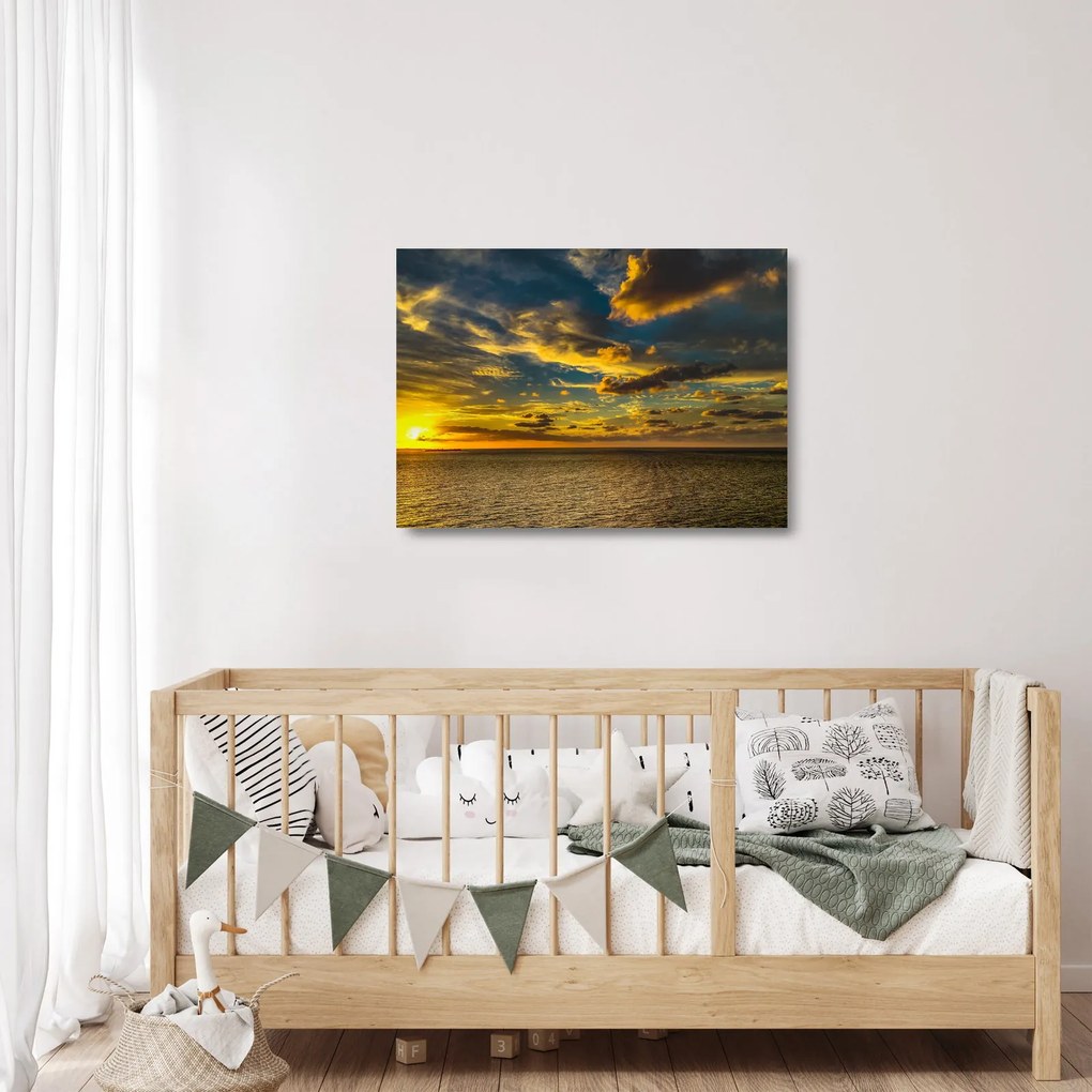 Apus de soare la mare (70x50 cm)