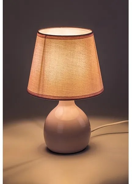Rabalux 74078 - Lampă de masă INGRID 1xE14/40W/230V roz