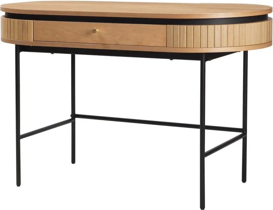 Birou cu furnir de stejar ATELIER 120cm