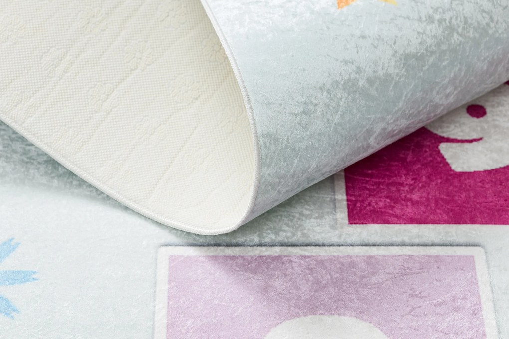 BAMBINO 1075 covor lavabil Grădină hopscotch, numere pentru copii anti-alunecare - verde - SECUNDAR-COTATI PRODUSUL