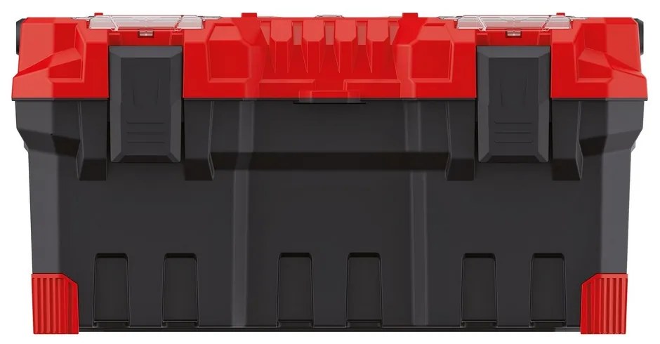 Cutie pentru scule cu maner metalic 55,4 x 28,6 x 27,6 cm, rosu