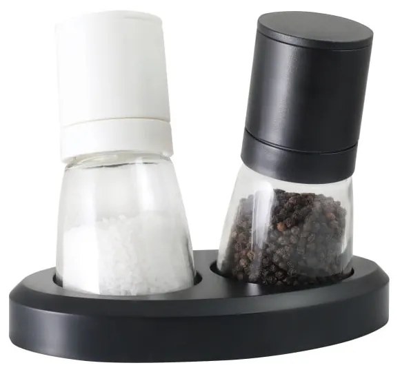 Set râșniță pentru sare și piper Vialli Design Black&White