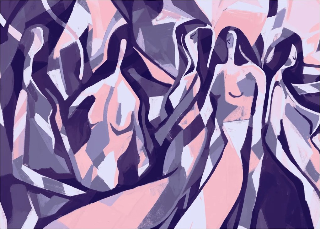 Tablou - Abstract, femei (70x50 cm)