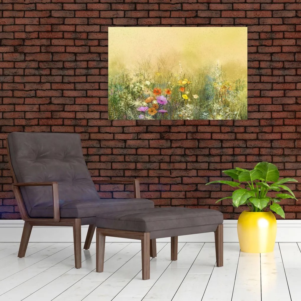 Tablou - Pajiște pictată (90x60 cm)