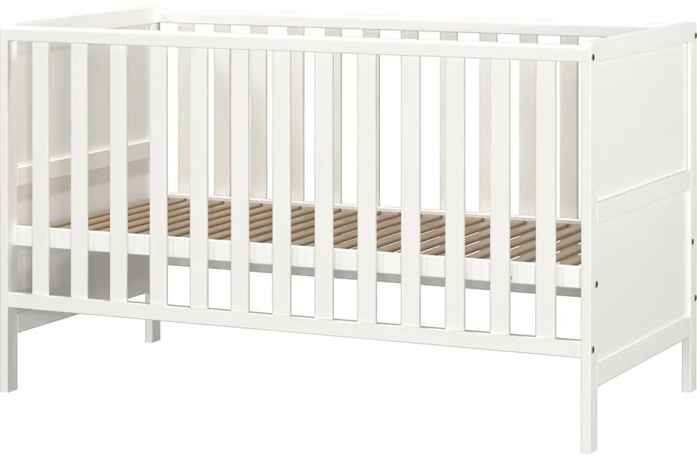 Pătuț alb din lemn masiv 70x140 cm Alkmaar – Germania