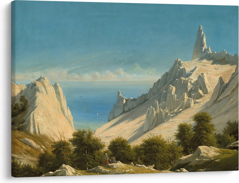 Tablou - Georg Emil Libert, View of Sommerspiret, the Cliffs of Møn, reproducere (70x50 cm)
