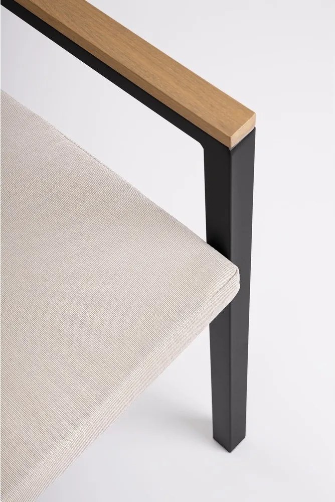 Scaun de grădină gri antracit din metal Henna – Bizzotto