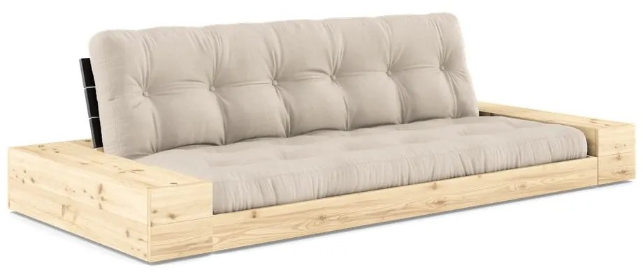 Canapea bej extensibilă 244 cm Base – Karup Design