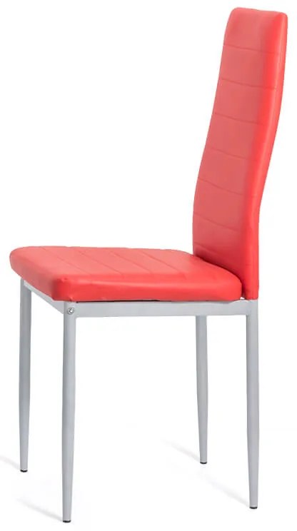 Scaun de bucatarie cu structura robusta cu tapiterie piele sintetică BUC 263 rosu