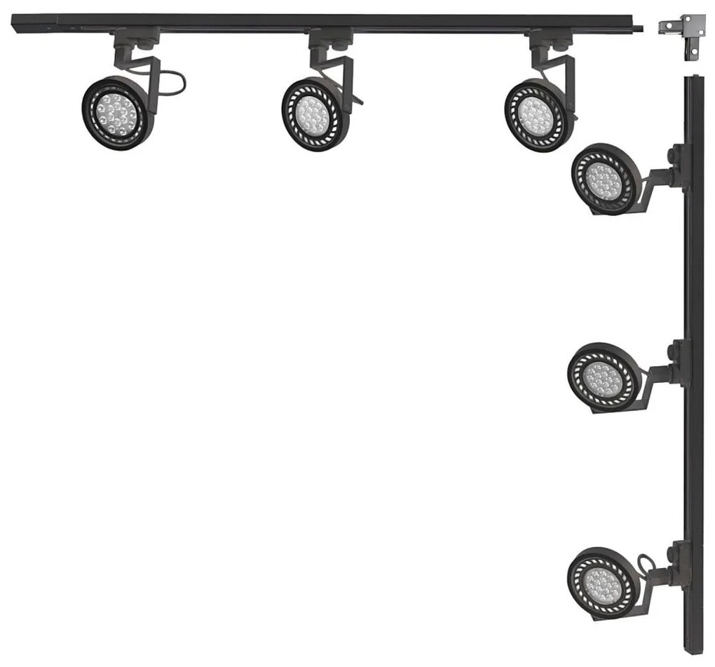 Zuma Line 3579 - Spot pentru șină MASTER 6xGU10/15W/230V, negru