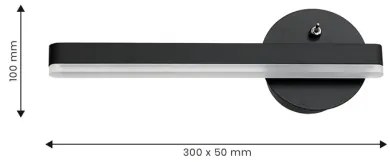 Aplică LED SYDNEY LED/6W/230V negru