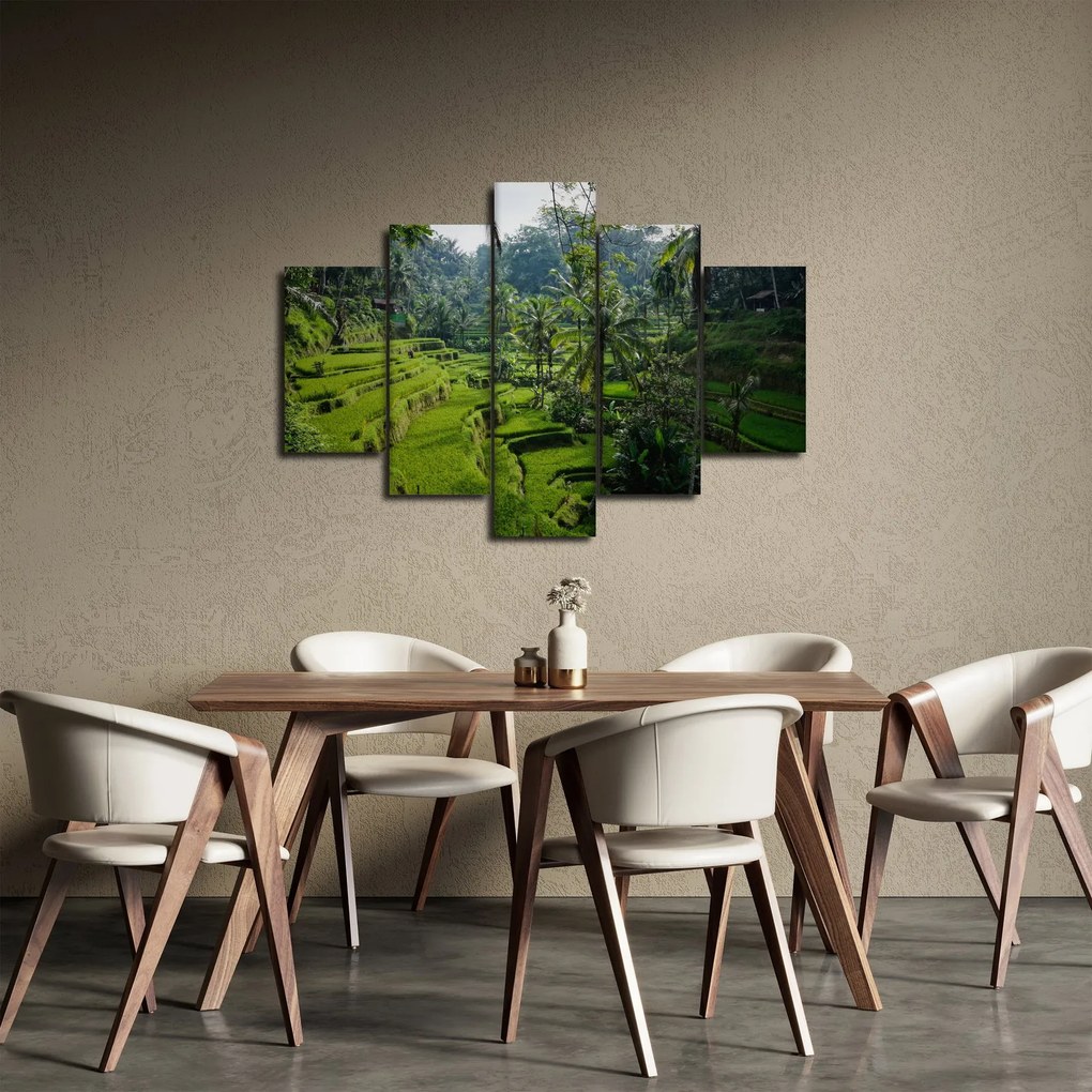 Tablou cu terasele cu orez Tegalalang, Bali (150x105 cm)