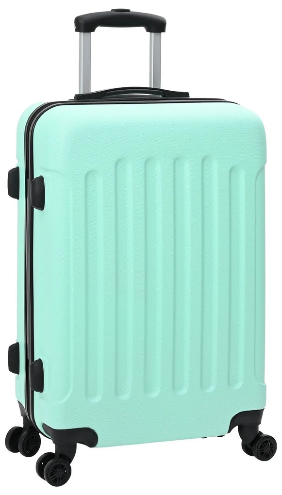 vidaXL Valiză cu blocare 3 pcs Verde mentă 50 x 31 x 78 cm Plastic ABS