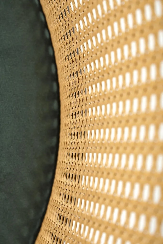 Scaun K508 ratan – velvet verde