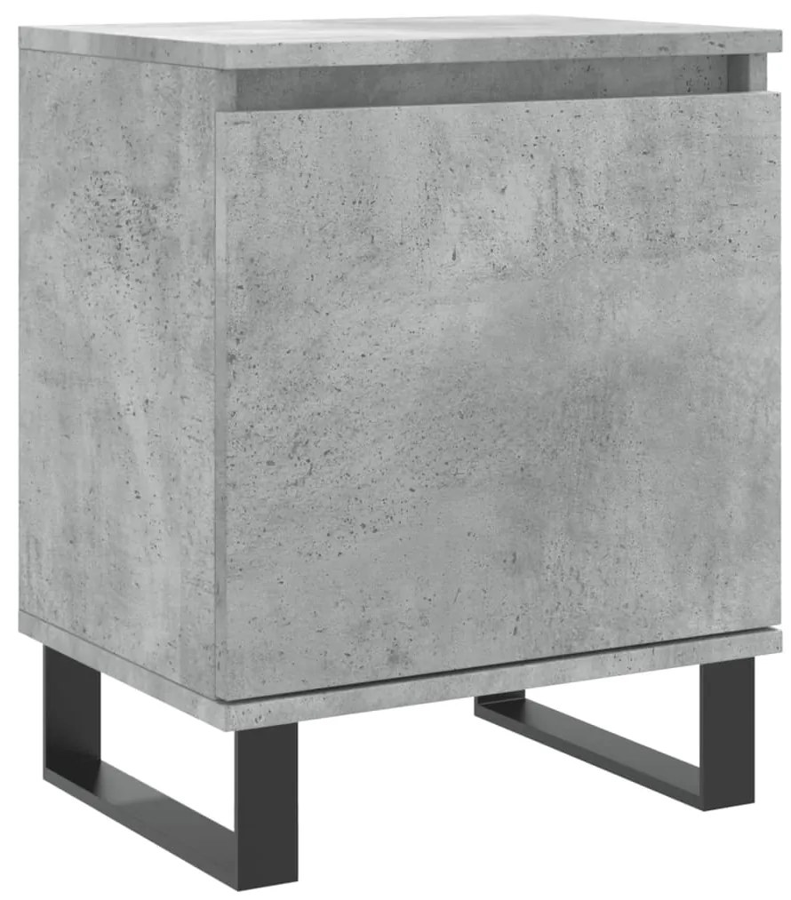 826852 vidaXL Noptieră, gri beton, 40x30x50 cm, lemn compozit