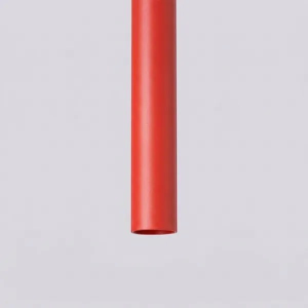 Sollux SL.2142 - Lampă suspendată pe cablu PASTELO 2xG9/8W/230V roșu
