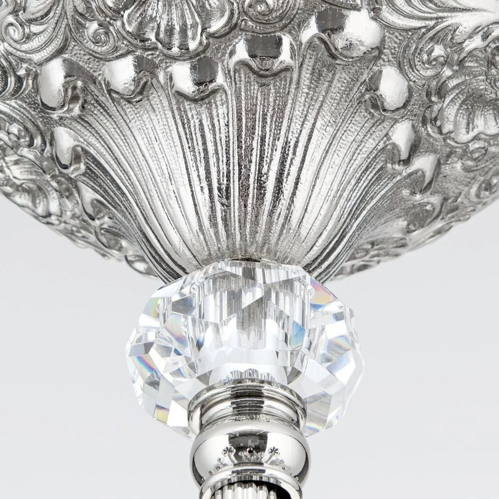 Candelabru cristal design lux LA BOHEME D-76cm 12L antique silver