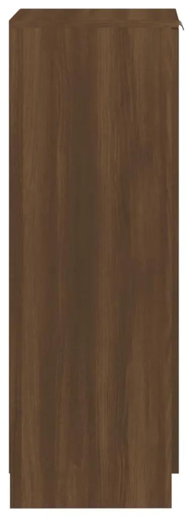 Pantofar, stejar maro, 30x35x100 cm, lemn compozit Stejar brun, 1