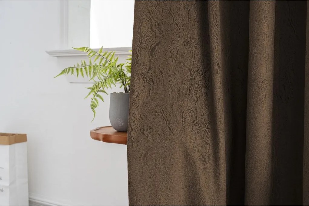 Draperie opaca DUNES VELVET 140x250 cm, maro Agatat: Rejansa