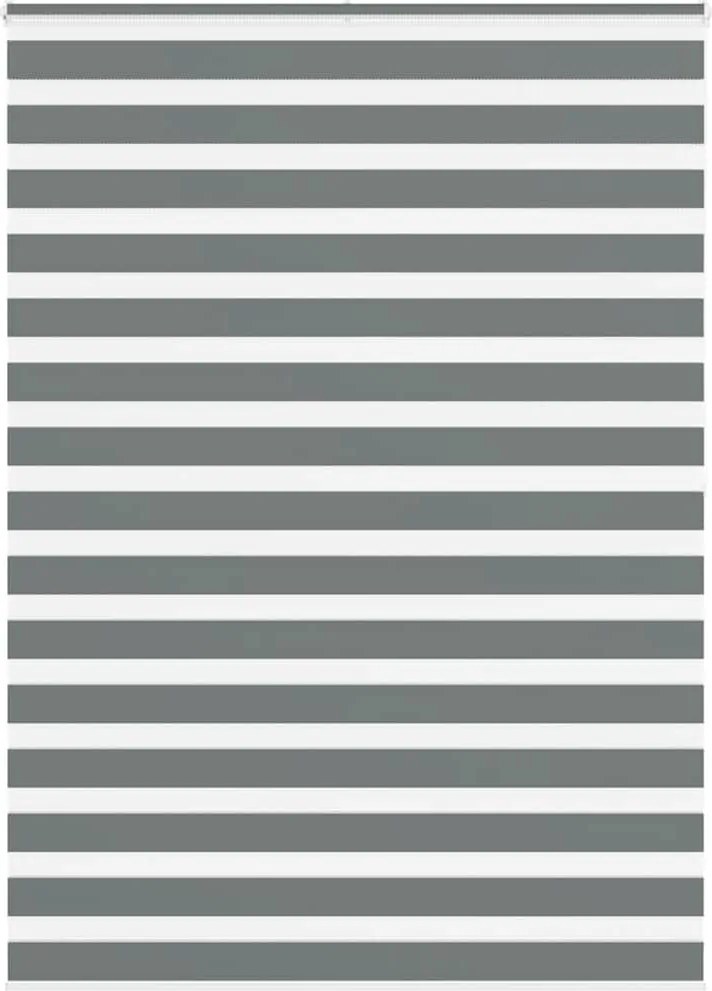 vidaXL Jaluzea tip zebra gri închis lățime țesătură 155,9 cm poliester