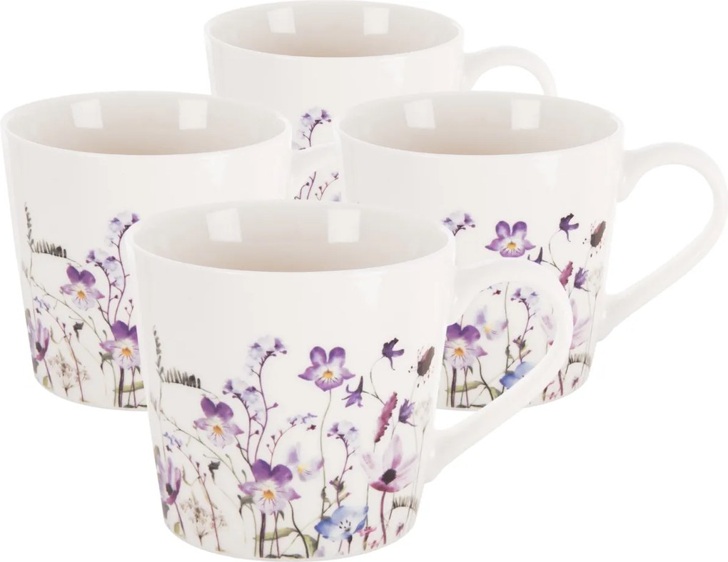 Orion Set of 4 porcelain mugs LOUKA 430 ml