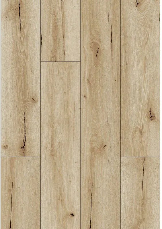 Mexen Sun Valley panouri vinilice 1227 x 187 mm LVT Dryback 2,5 mm, suport PVC, 4 V-Fuga, Stejar - F1306-1227-187-255-4V1-01