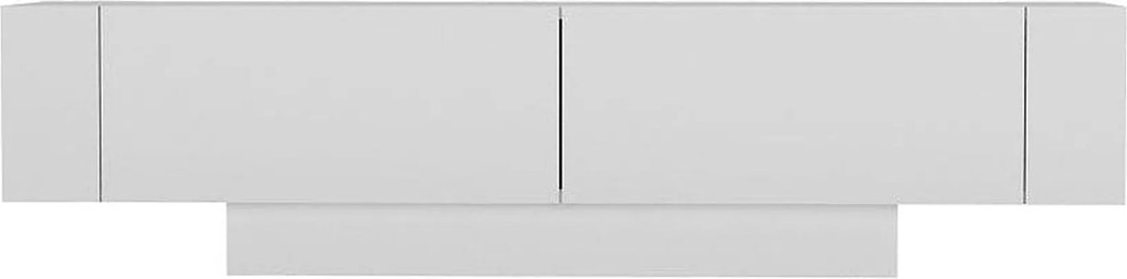 Comoda TV Matera, alb, PAL melaminat, 150x32x42 cm