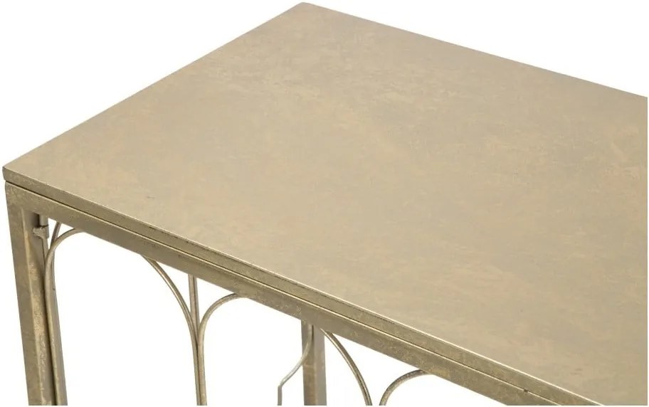 Masă consolă Mauro Ferretti Balcony, 112 x 31 cm, auriu