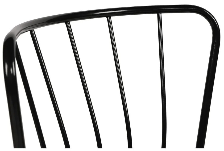 Scaune de dining negre 2 buc. din metal Yildiz – Kalune Design