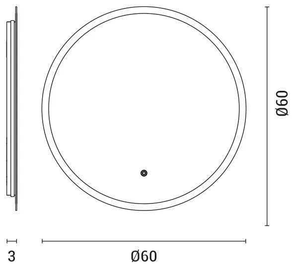 Oglindă LED retroiluminată de baie LED/15W/230V 4000K IP44
