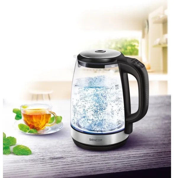Fierbător de apă cu termoreglare 2 l 2200W/230V Sencor