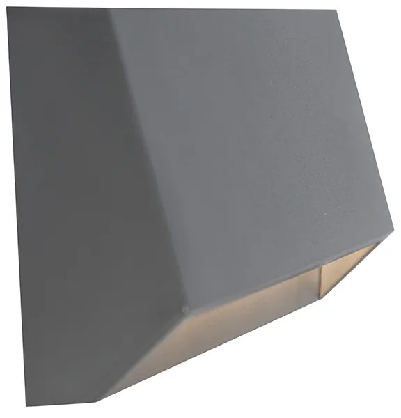 Lampa de perete exterioară modernă gri închis cu LED IP65 - Sandstone 2