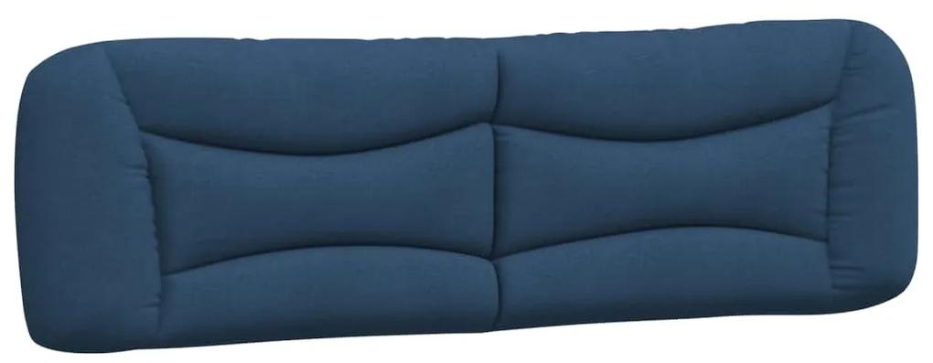 374606 vidaXL Pernă pentru tăblie de pat, albastru, 180 cm, material textil