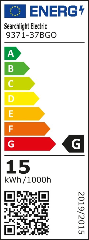 Lustra LED moderna 37cm Gianna negru/auriu 9371-37BGO SRT