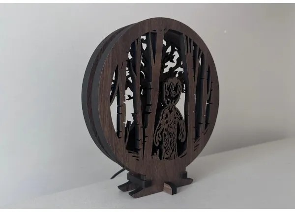 Li-Go 23613/DUB2 - Decorațiune de masă LED reglabilă, LED/12W/230V, 20x22 cm, stejar