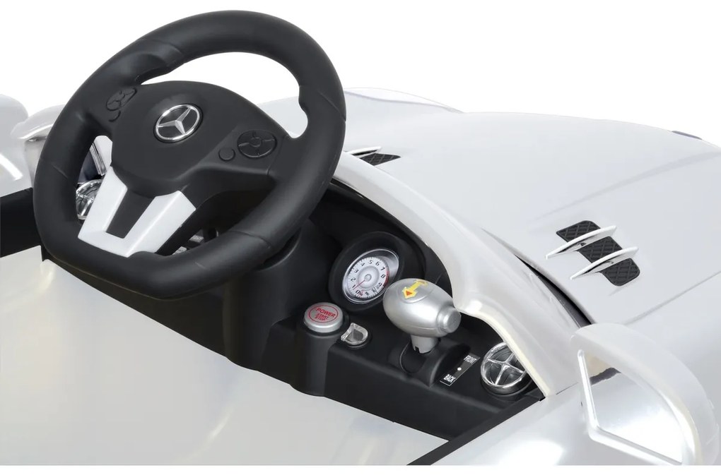 Buddy Toys BEC 7110 Mașinuță electrică MercedesBenz SLS, albă