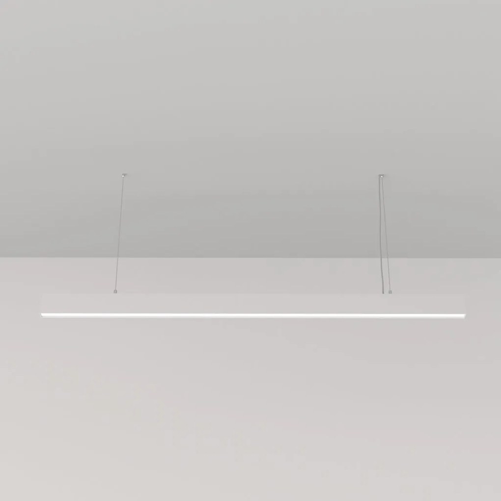 Lustra suspendata design tehnic Points alb